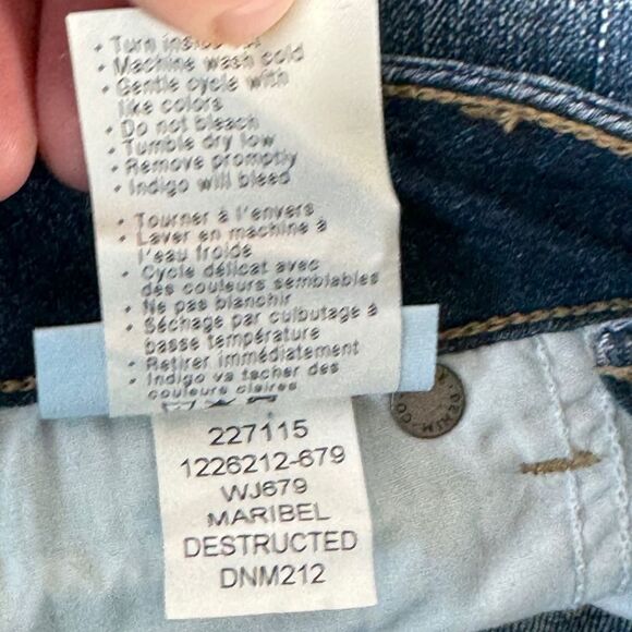 PAIGE Jimmy Jimmy Cuffed Denim Jean Shorts Maribel Destructed Wash Sz 25 - Picture 10 of 10